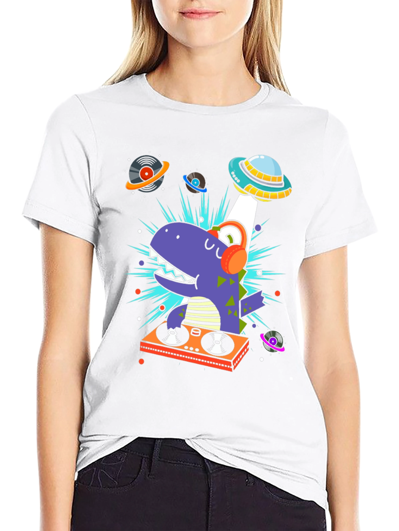 DJ Dino T-Shirt - Space Alien Music