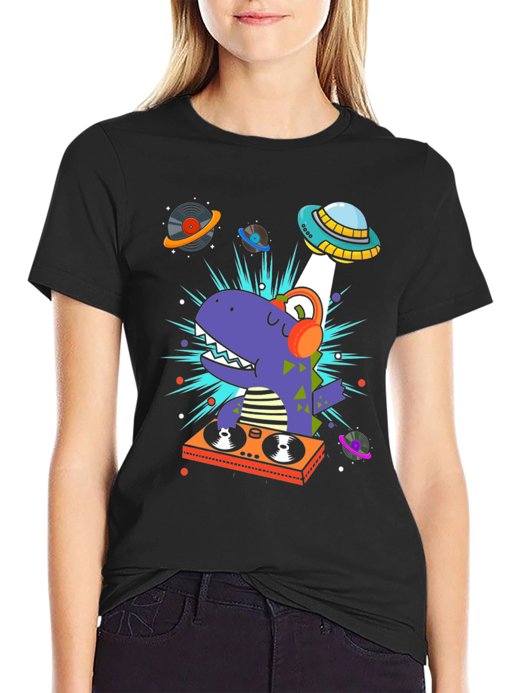DJ Dino T-Shirt - Space Alien Music
