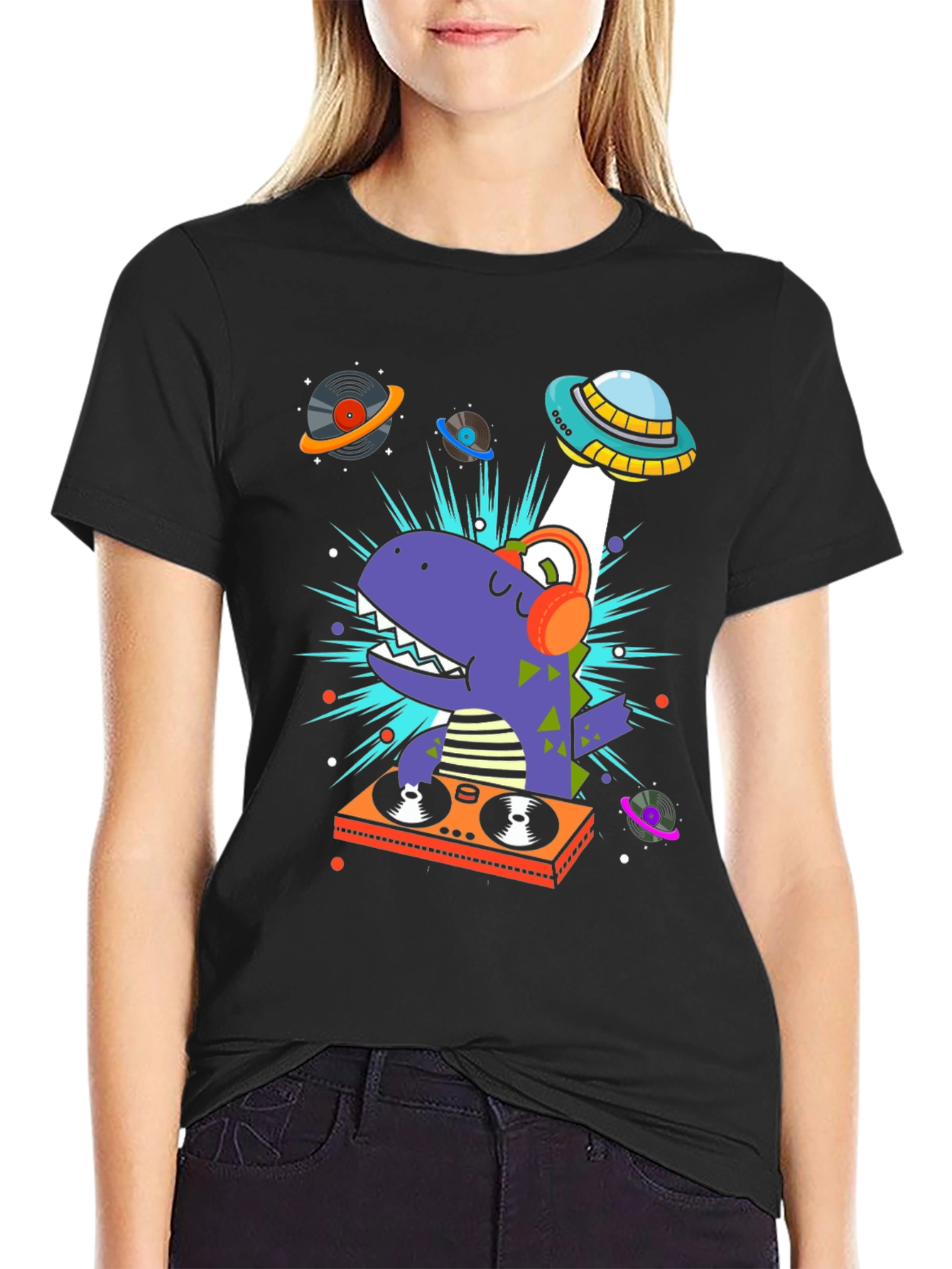 DJ Dino T-Shirt - Space Alien Music