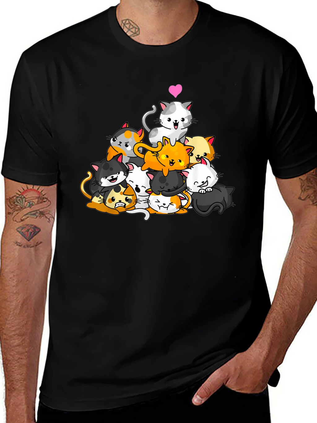 Cute Cats Graphic T-Shirt - Unisex