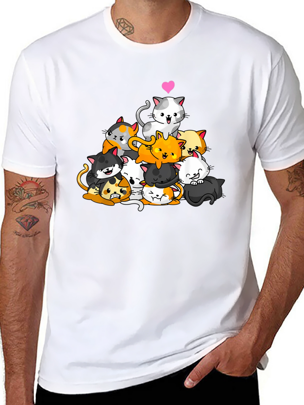 Cute Cats Graphic T-Shirt - Unisex