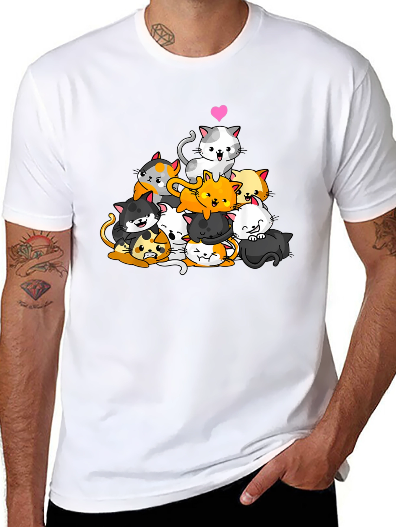 Cute Cats Graphic T-Shirt - Unisex