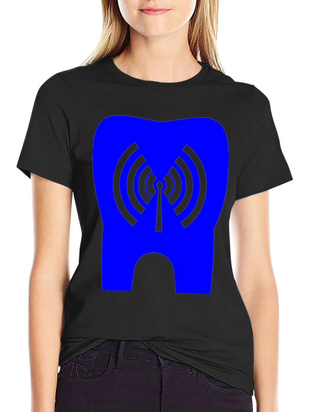 Tech Tooth Graphic Tee - Black