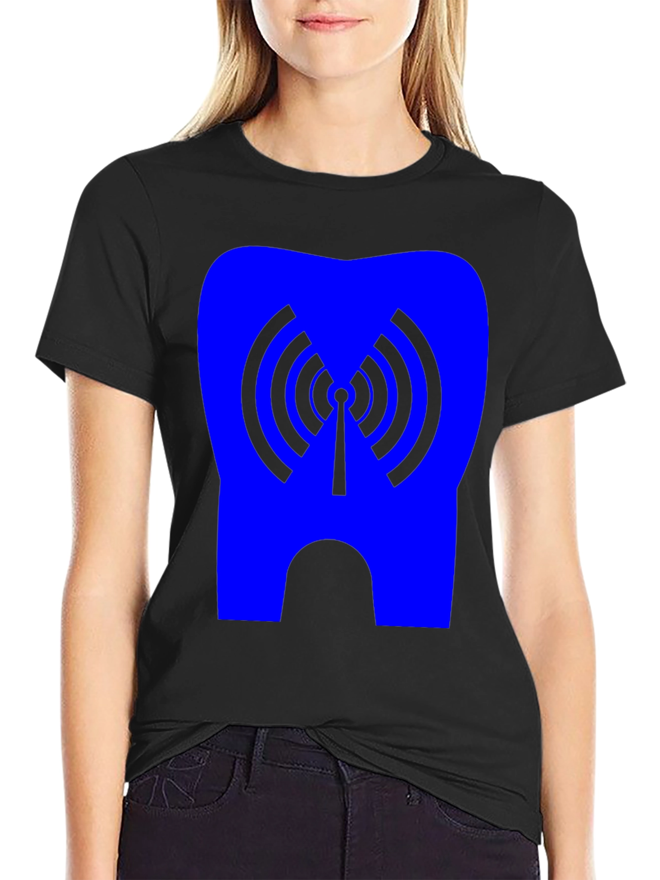 Tech Tooth Graphic Tee - Black