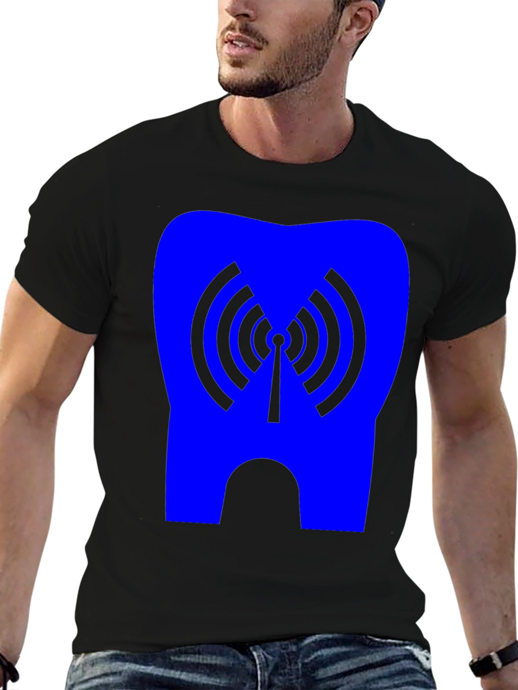 Tech Tooth Graphic Tee - Black