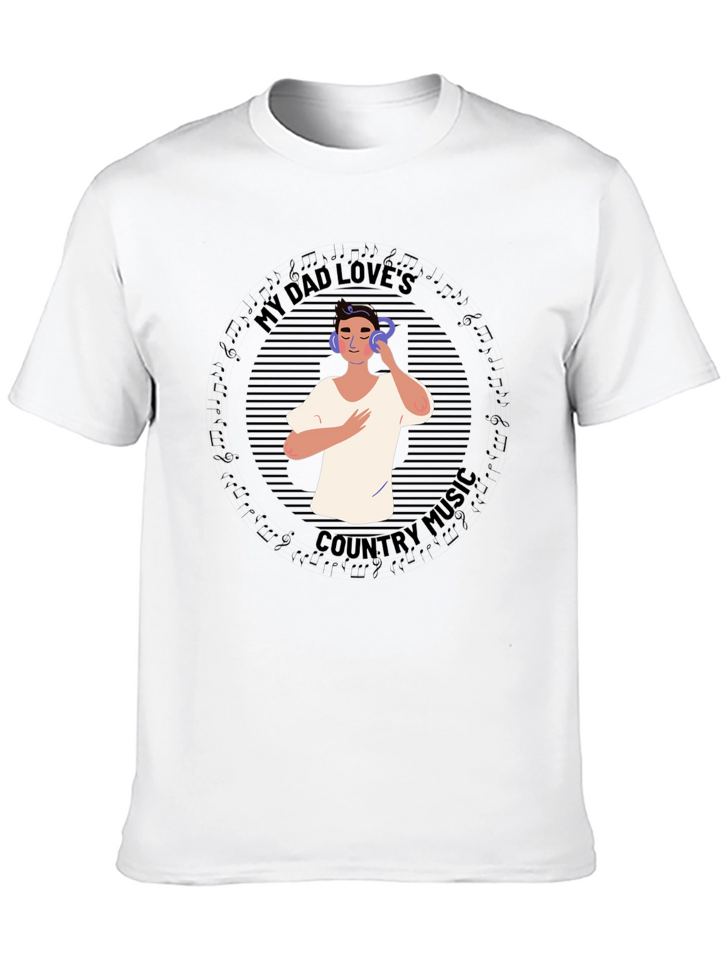 My Dad Loves Country Music Graphic Tee