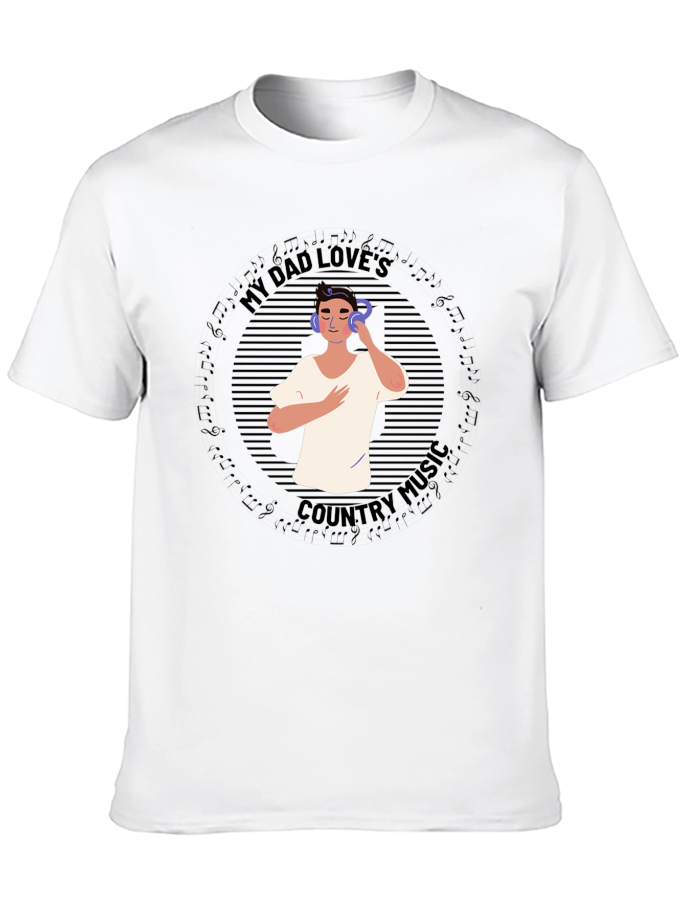 My Dad Loves Country Music Graphic Tee