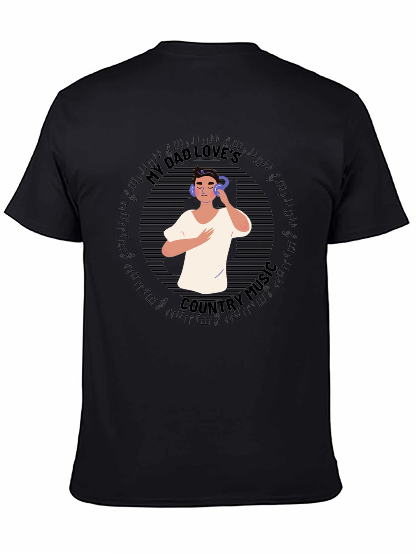 My Dad Loves Country Music Graphic Tee