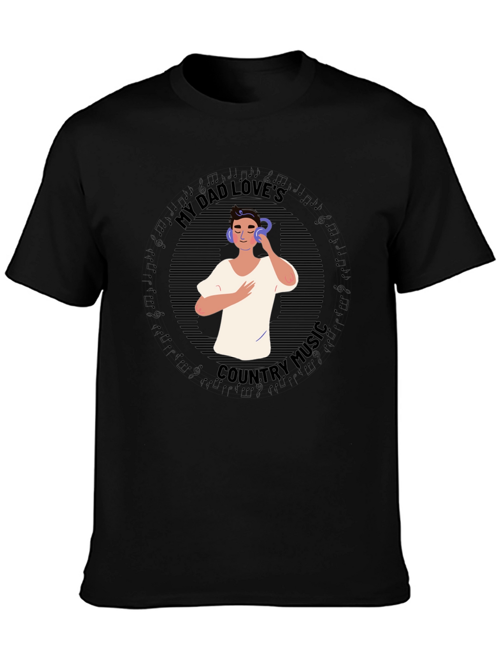 My Dad Loves Country Music Graphic Tee