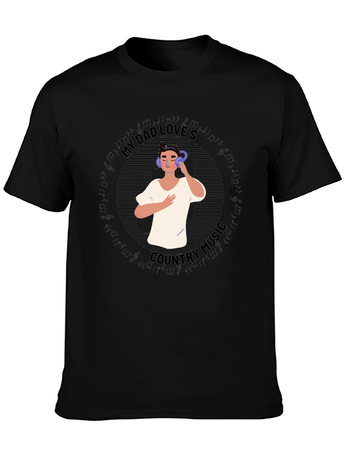 My Dad Loves Country Music Graphic Tee
