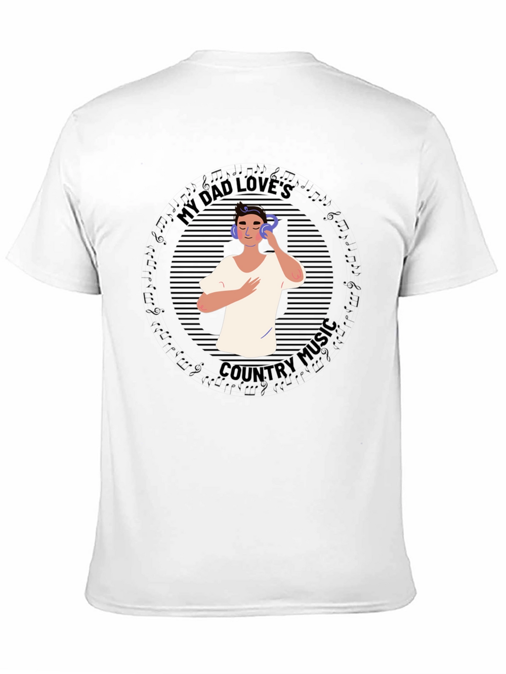 My Dad Loves Country Music Graphic Tee