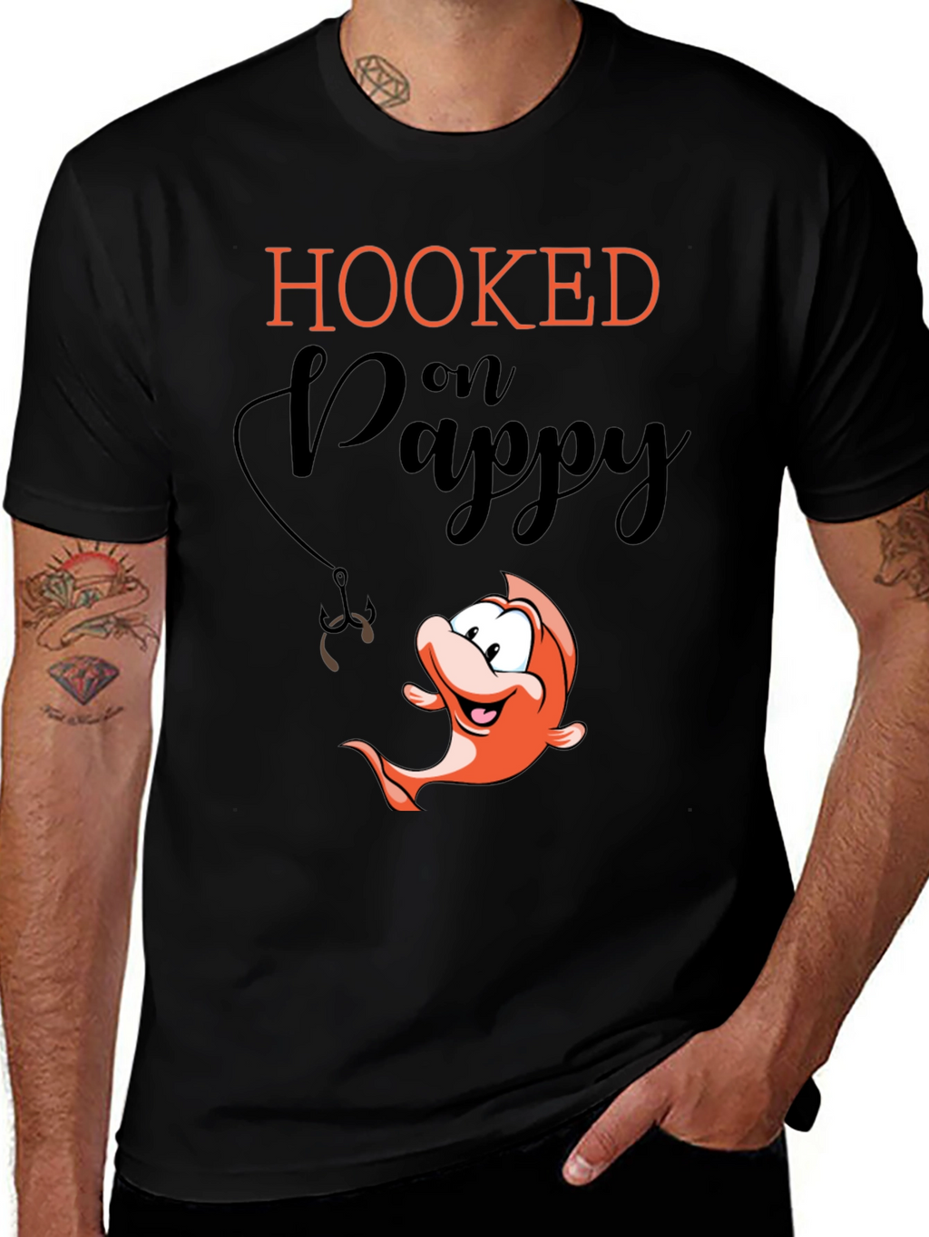 Hooked on Pappy Black T-Shirt