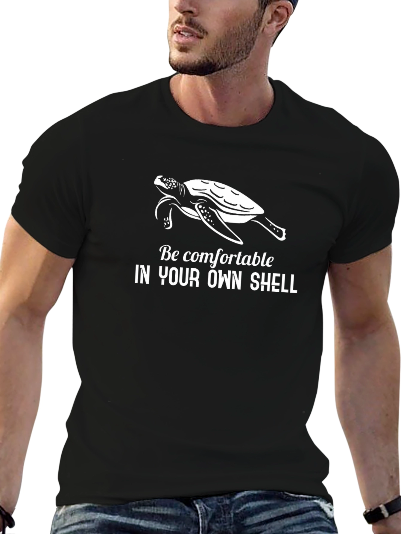 Comfortable Shell T-Shirt Sea Turtle Graphic Tee