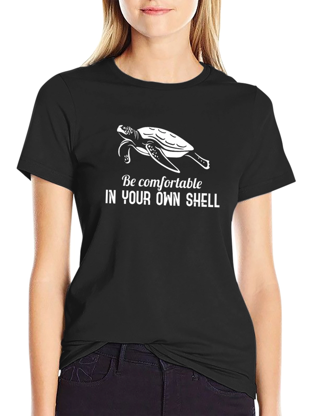 Comfortable Shell T-Shirt Sea Turtle Graphic Tee