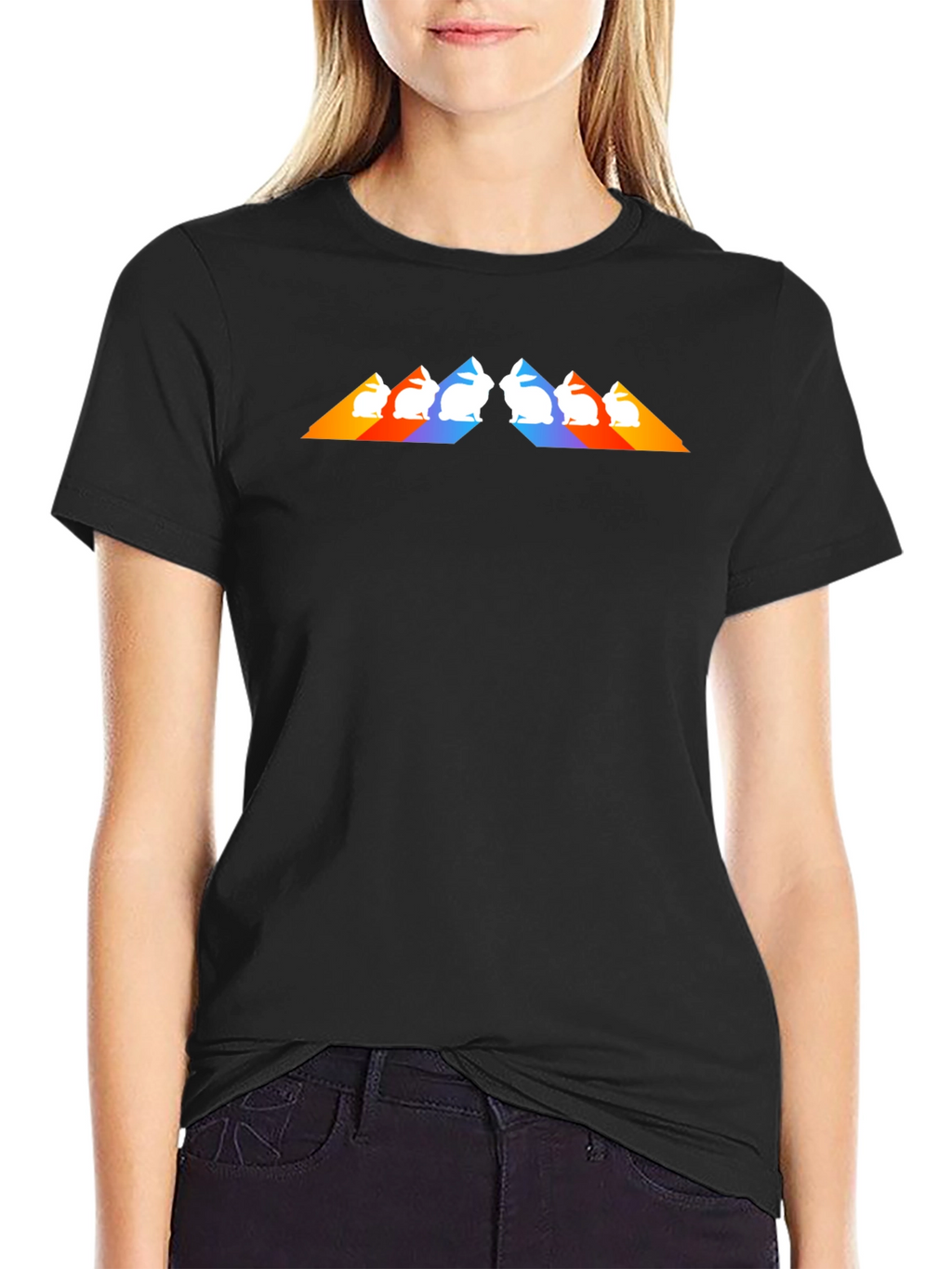 Retro Rabbit Prism Tee