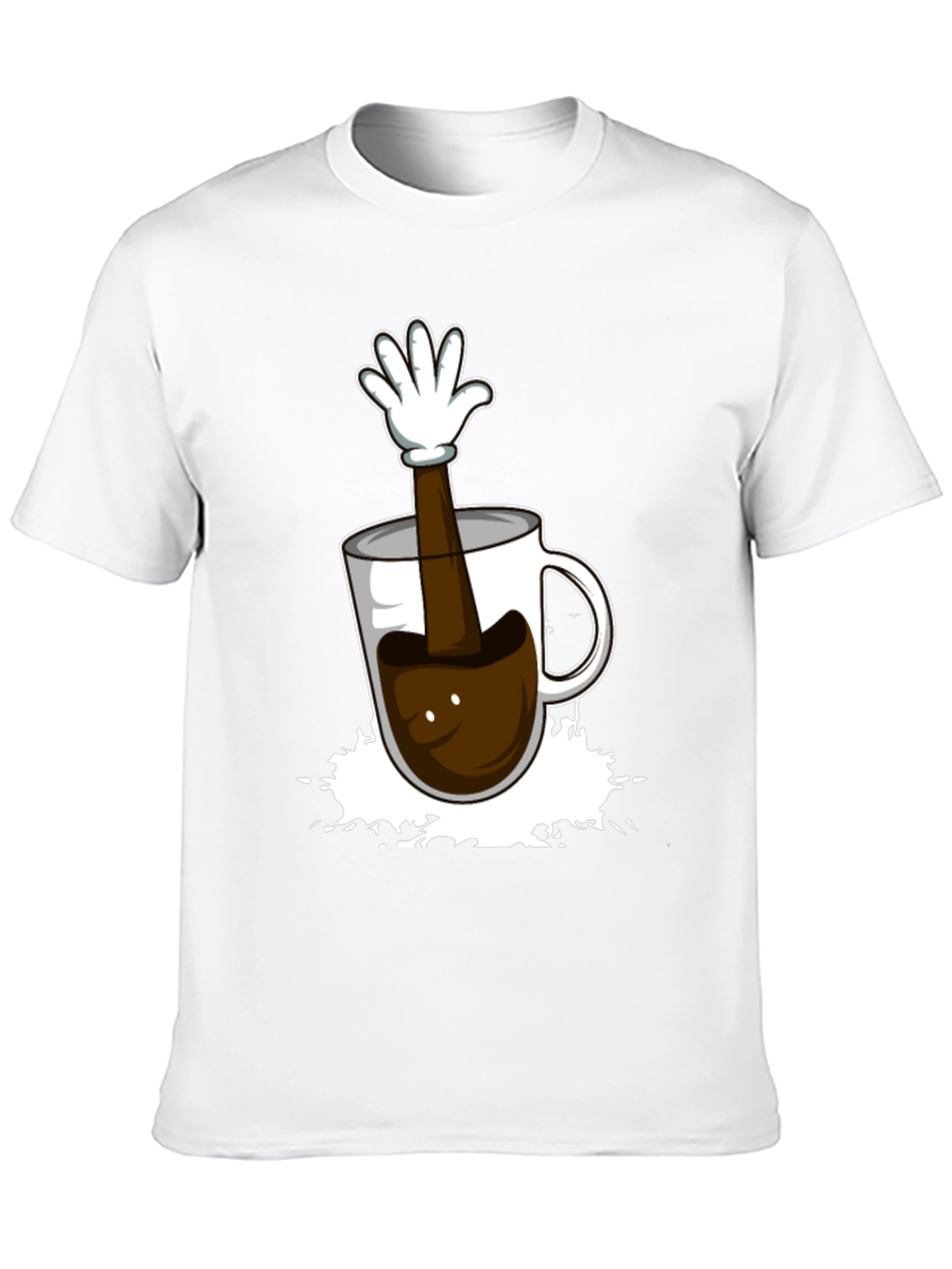 Coffee Cup Hand Graphic T-Shirt