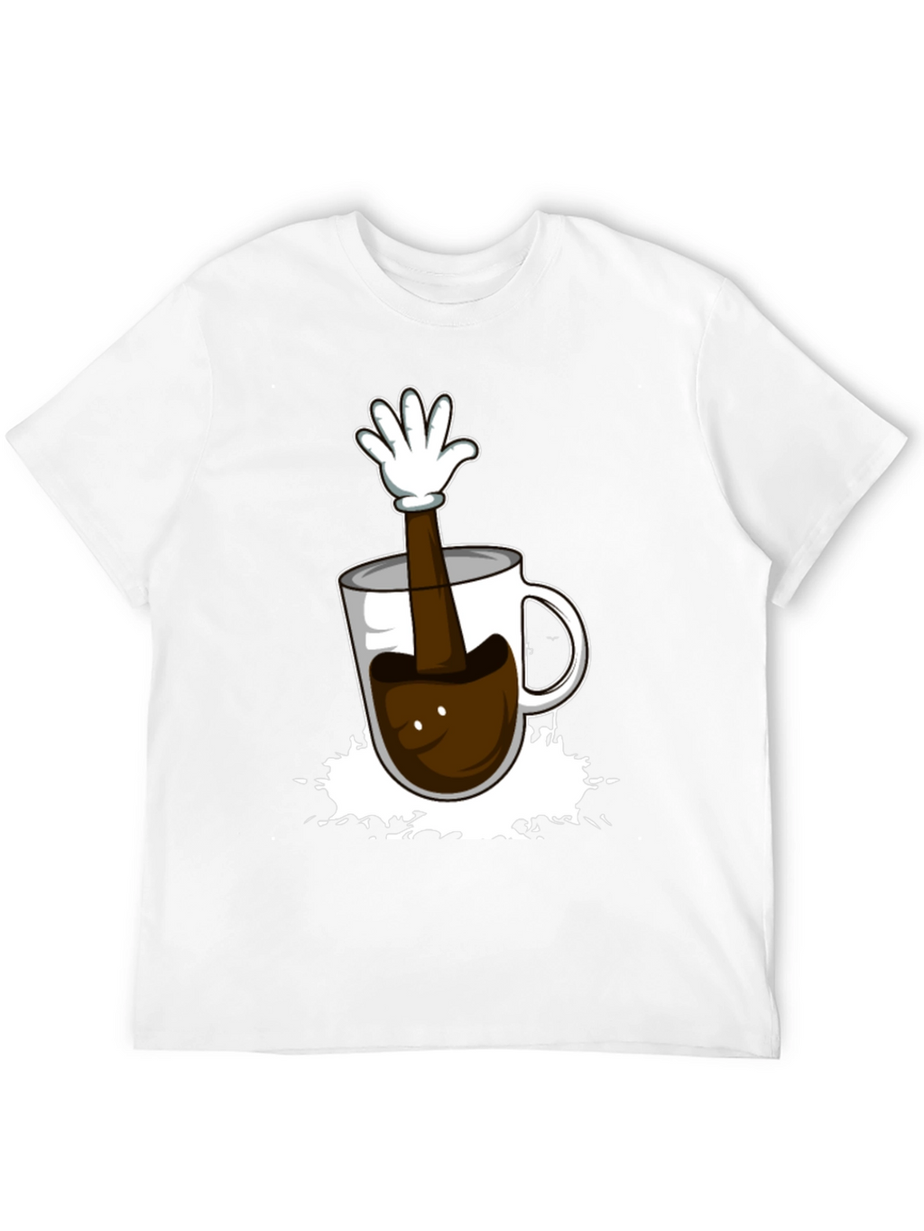 Coffee Cup Hand Graphic T-Shirt