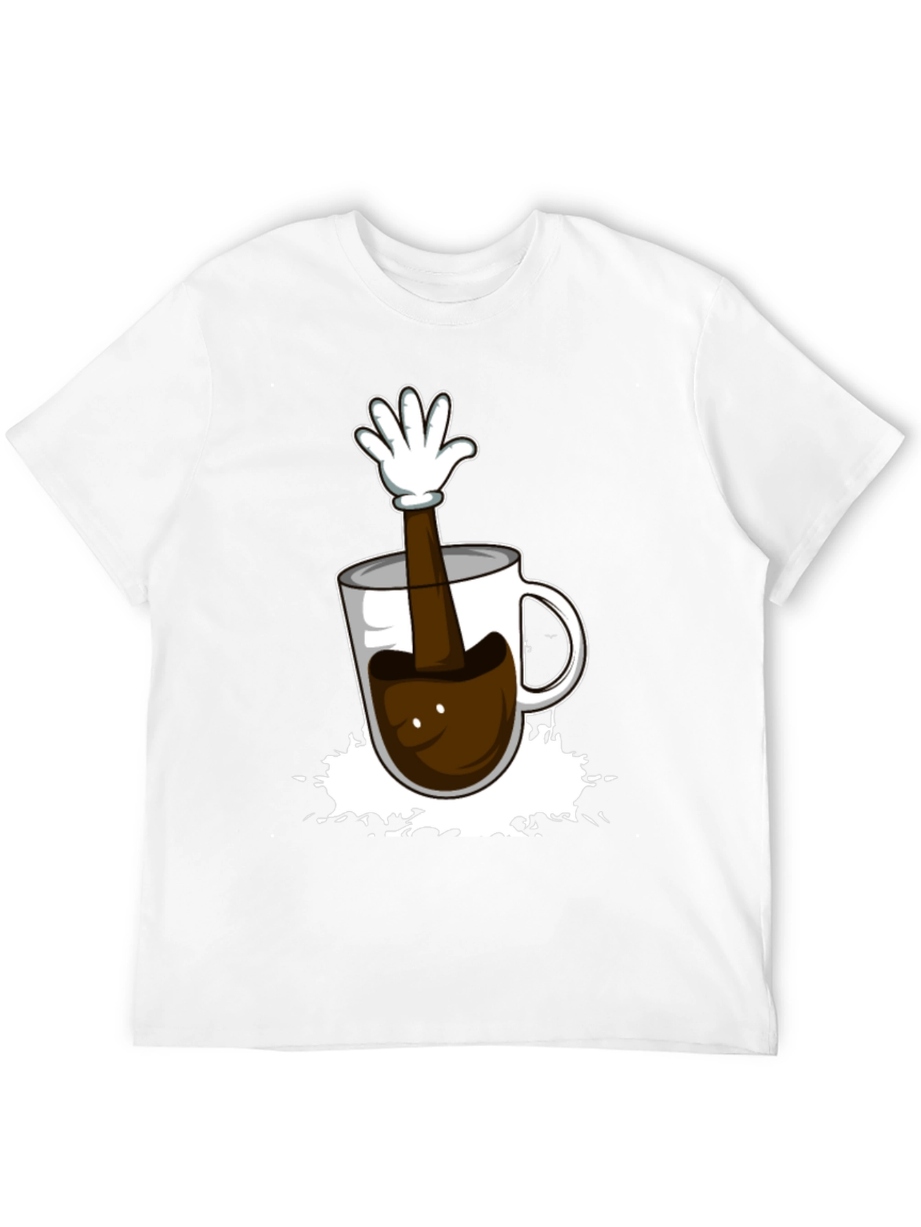 Coffee Cup Hand Graphic T-Shirt