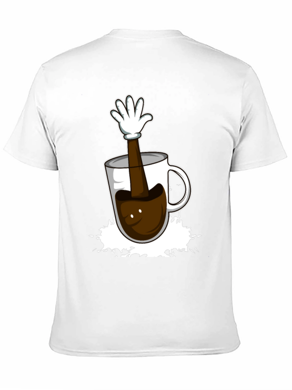 Coffee Cup Hand Graphic T-Shirt