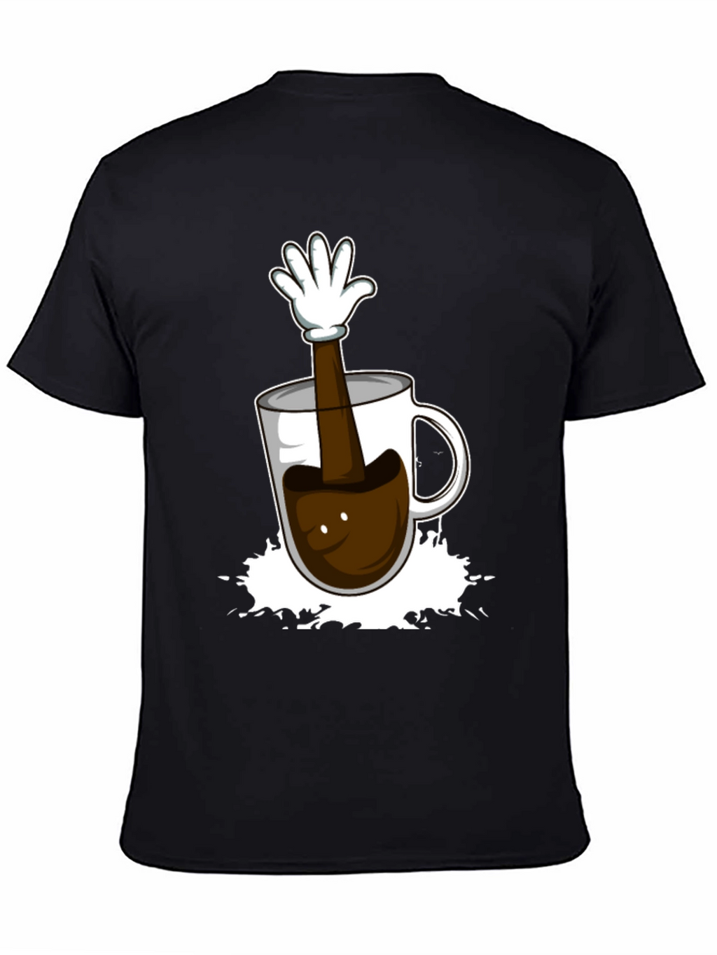 Coffee Cup Hand Graphic T-Shirt