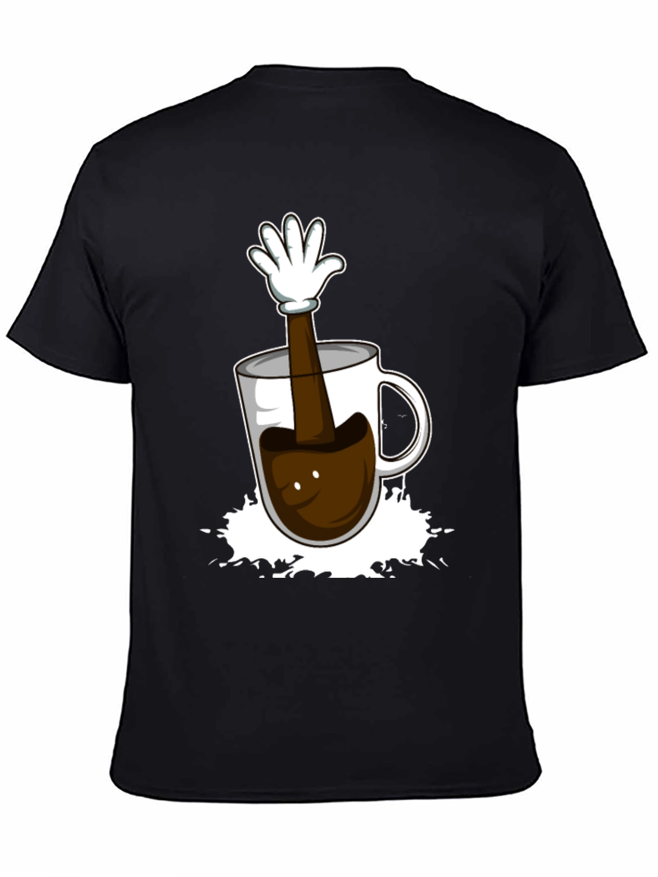 Coffee Cup Hand Graphic T-Shirt