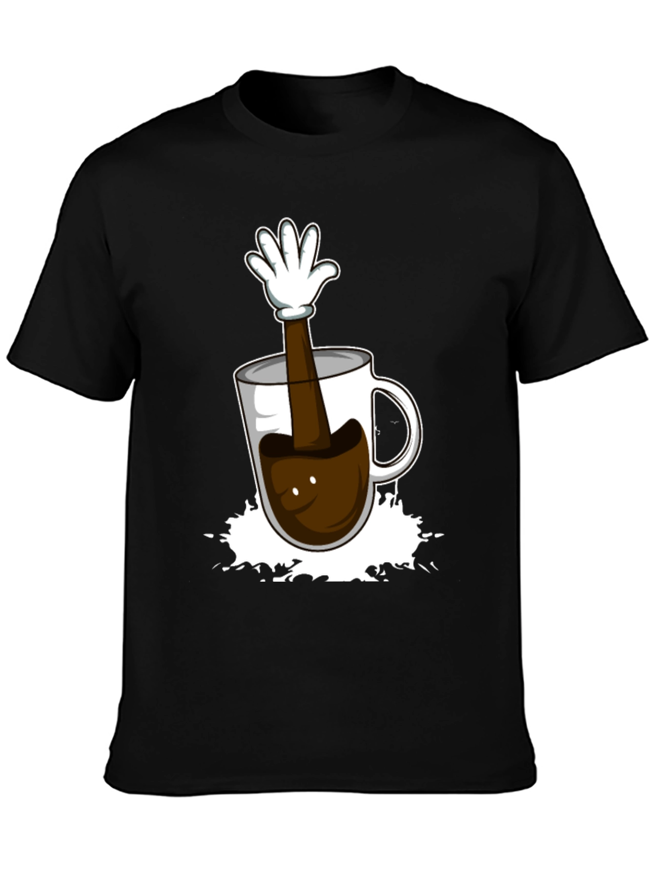 Coffee Cup Hand Graphic T-Shirt