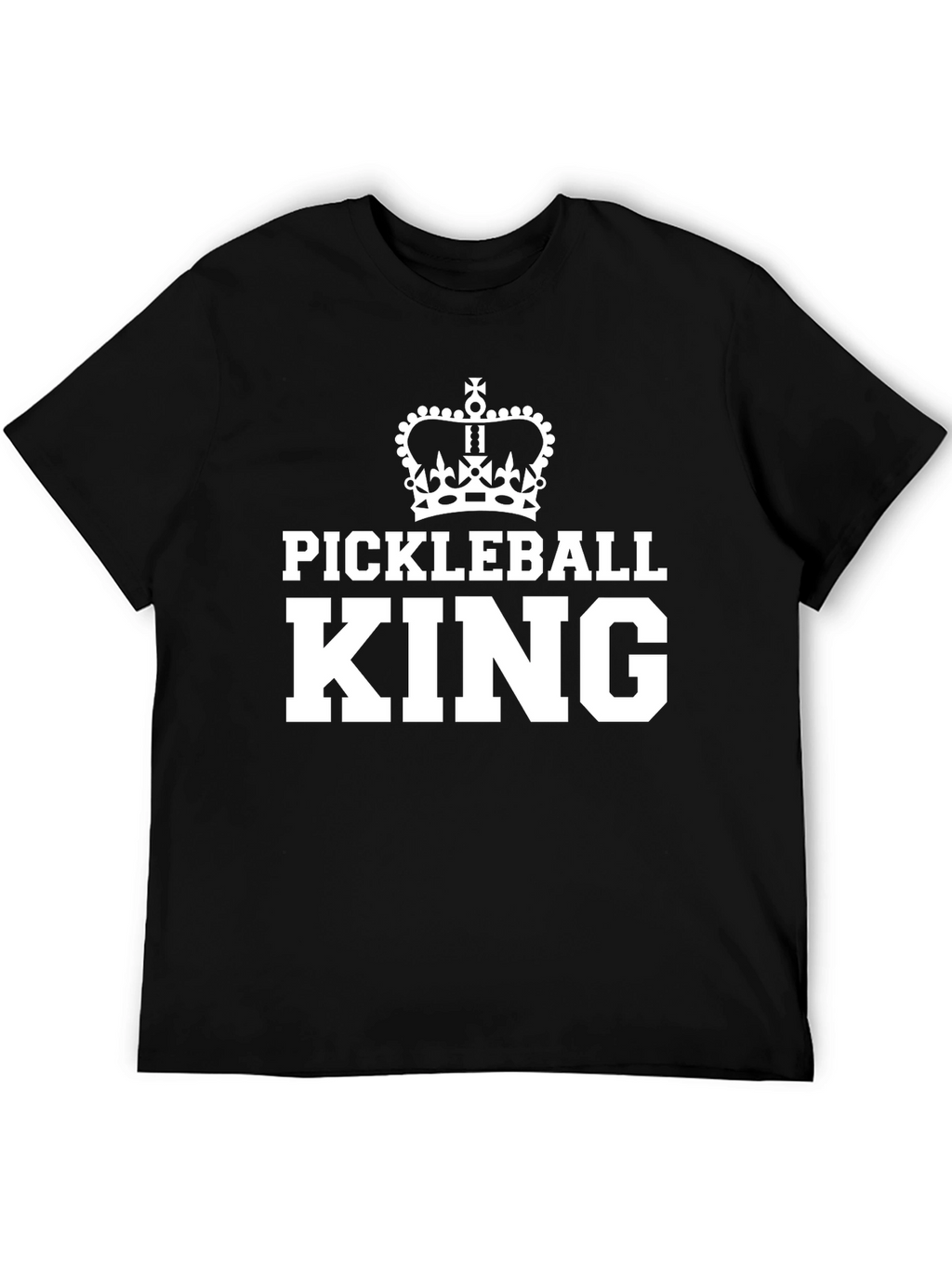 Pickleball King T-Shirt - Black Graphic Tee