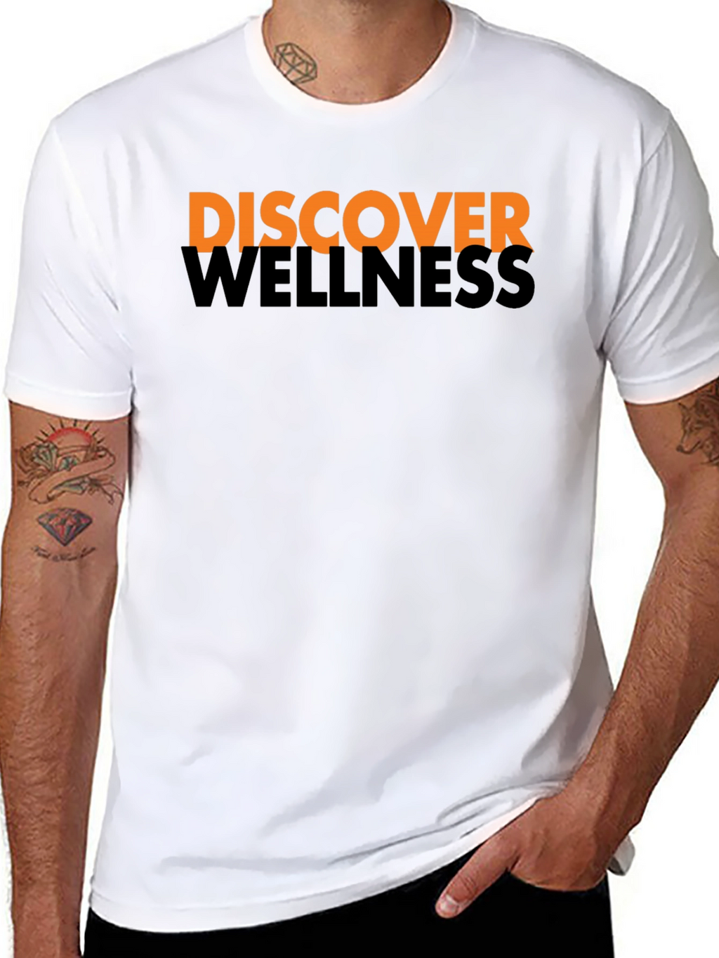 Discover Wellness Black Graphic Tee