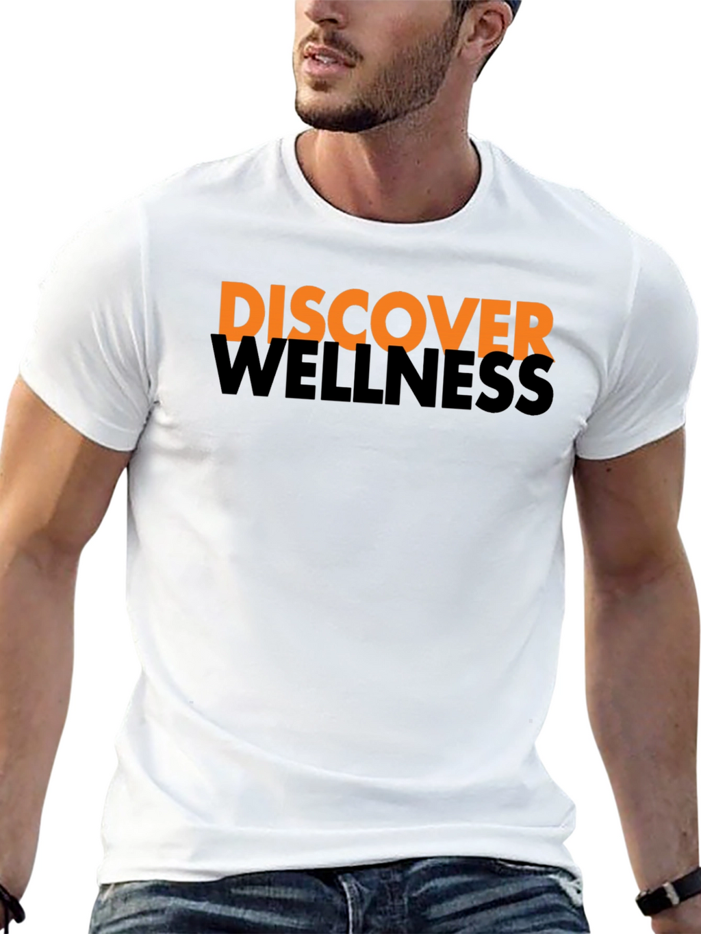 Discover Wellness Black Graphic Tee