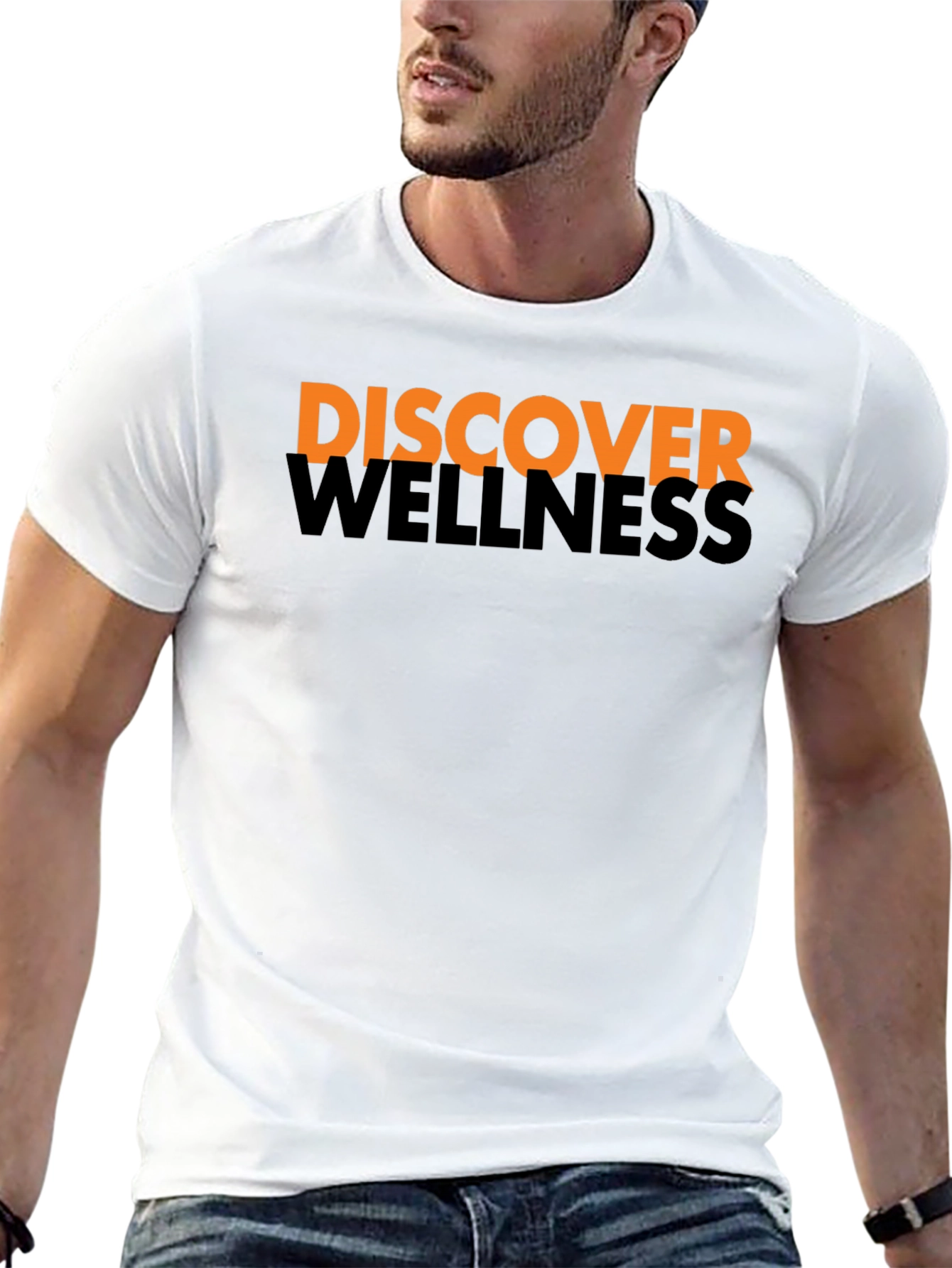 Discover Wellness Black Graphic Tee