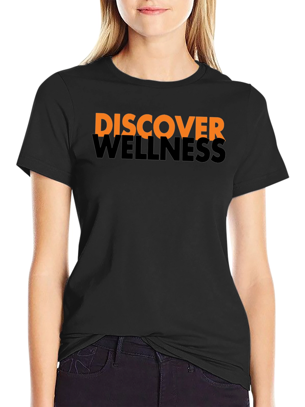 Discover Wellness Black Graphic Tee