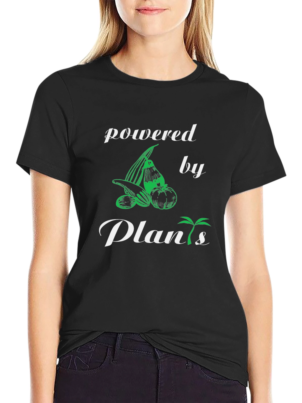 Powered by Plants Graphic Tee - Vegan Lifestyle
