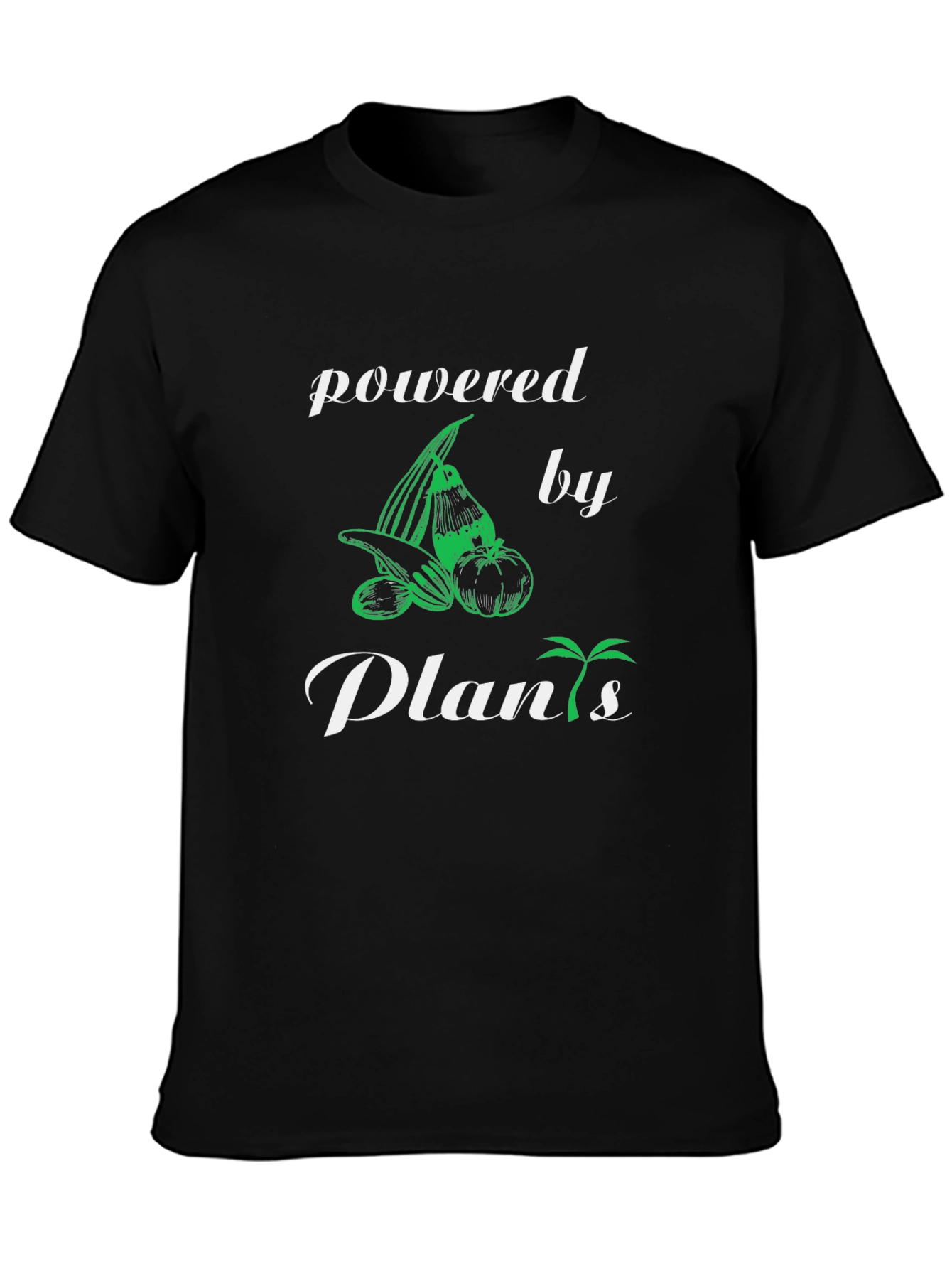Powered by Plants Graphic Tee - Vegan Lifestyle