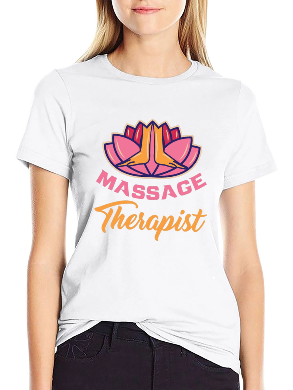 Massage Therapist Black T-Shirt Relaxing Spa Gift Idea