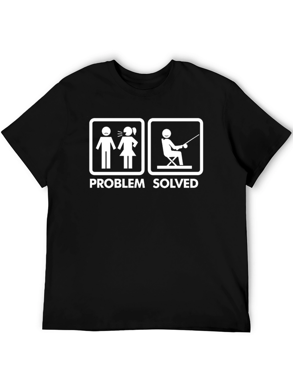 Problem Solved Fishing Humor T-Shirt