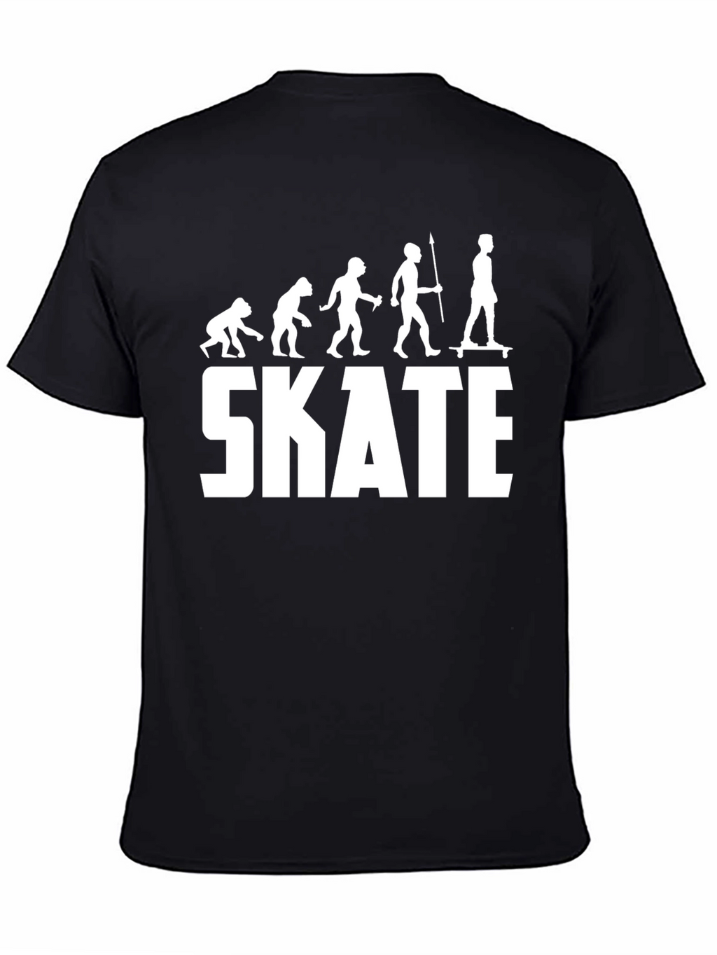 Evolution of Skateboarding T-Shirt - Black Graphic Tee
