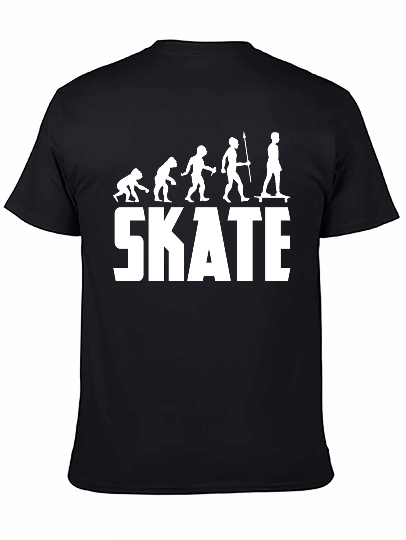 Evolution of Skateboarding T-Shirt - Black Graphic Tee