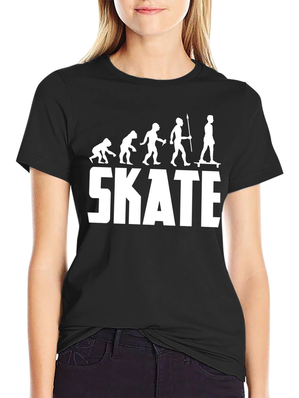 Evolution of Skateboarding T-Shirt - Black Graphic Tee