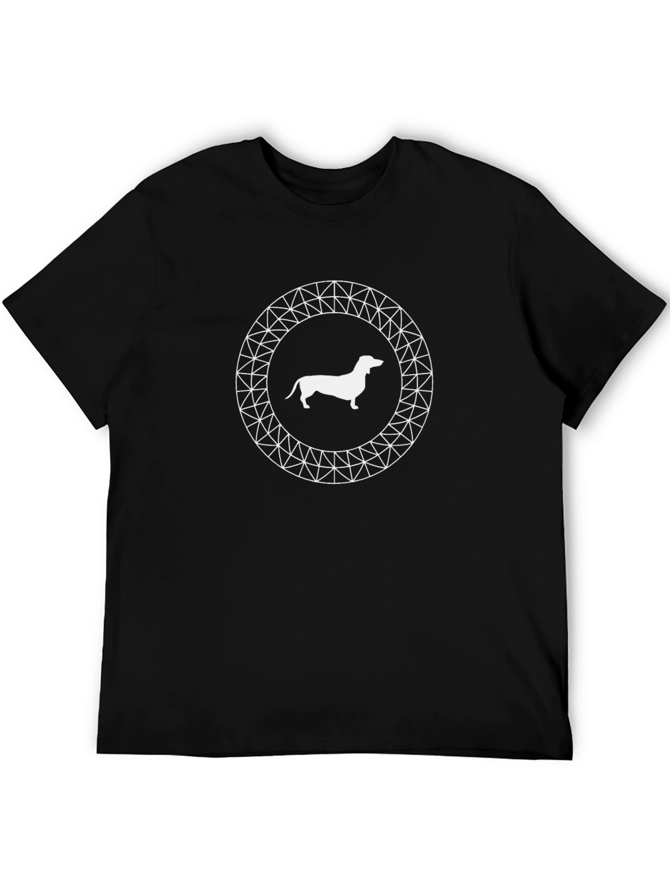Dachshund Graphic Tee - Black Cotton Comfort