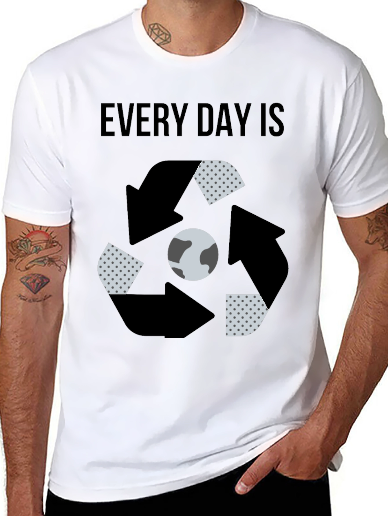 Eco-Friendly Every Day Is Recycle Earth T-Shirt