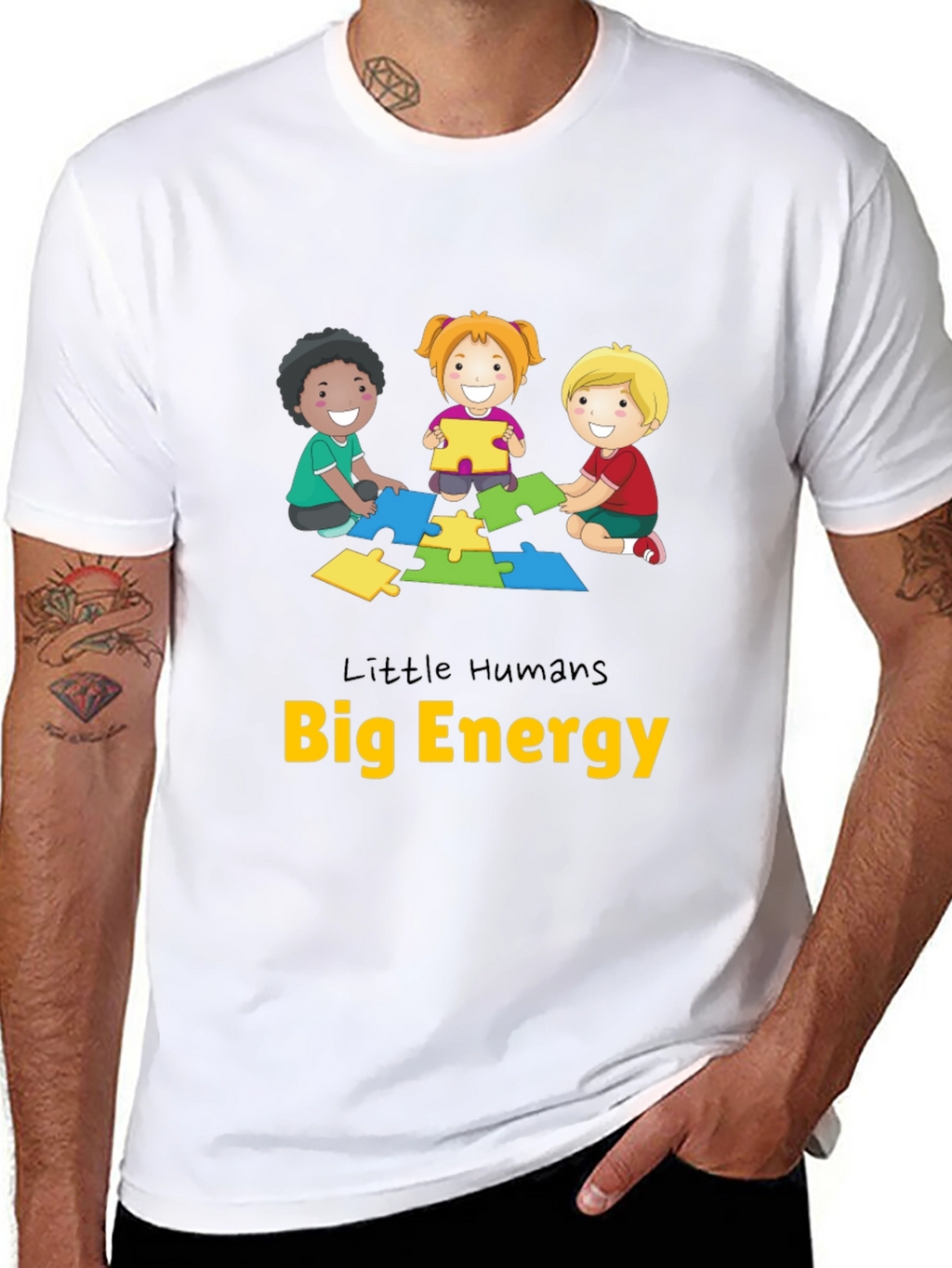 Little Humans Big Energy Graphic Tee