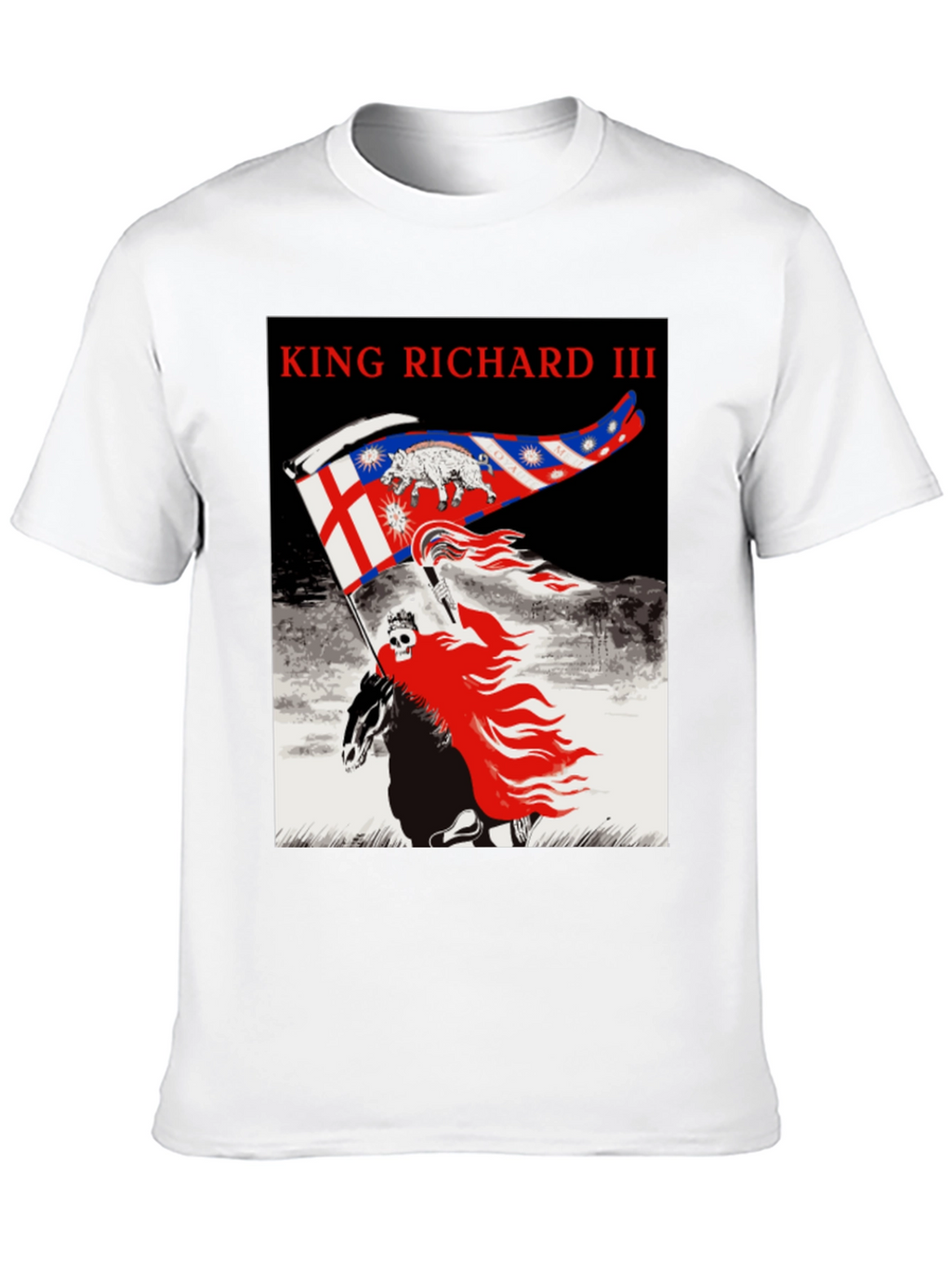 King Richard III Graphic Tee - Black Cotton T-Shirt