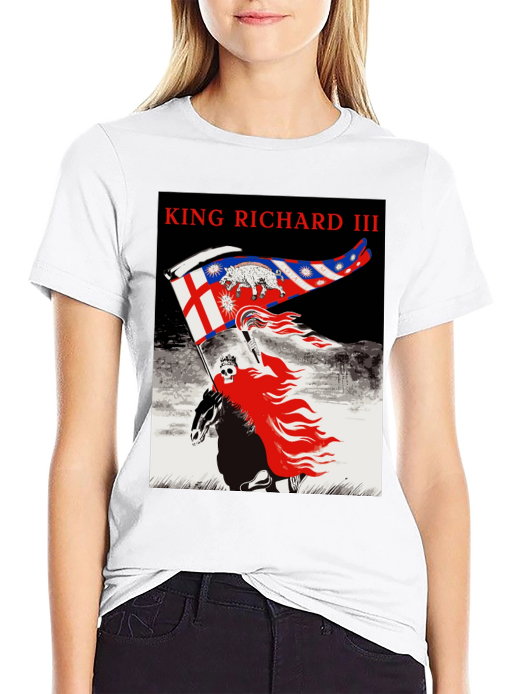 King Richard III Graphic Tee - Black Cotton T-Shirt