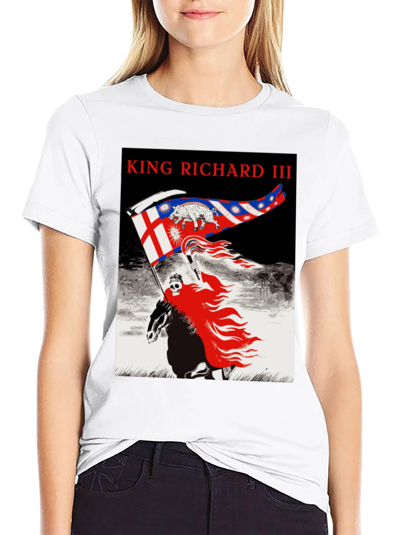King Richard III Graphic Tee - Black Cotton T-Shirt