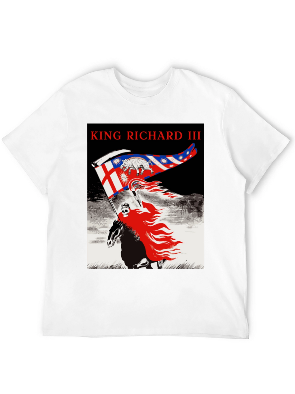 King Richard III Graphic Tee - Black Cotton T-Shirt
