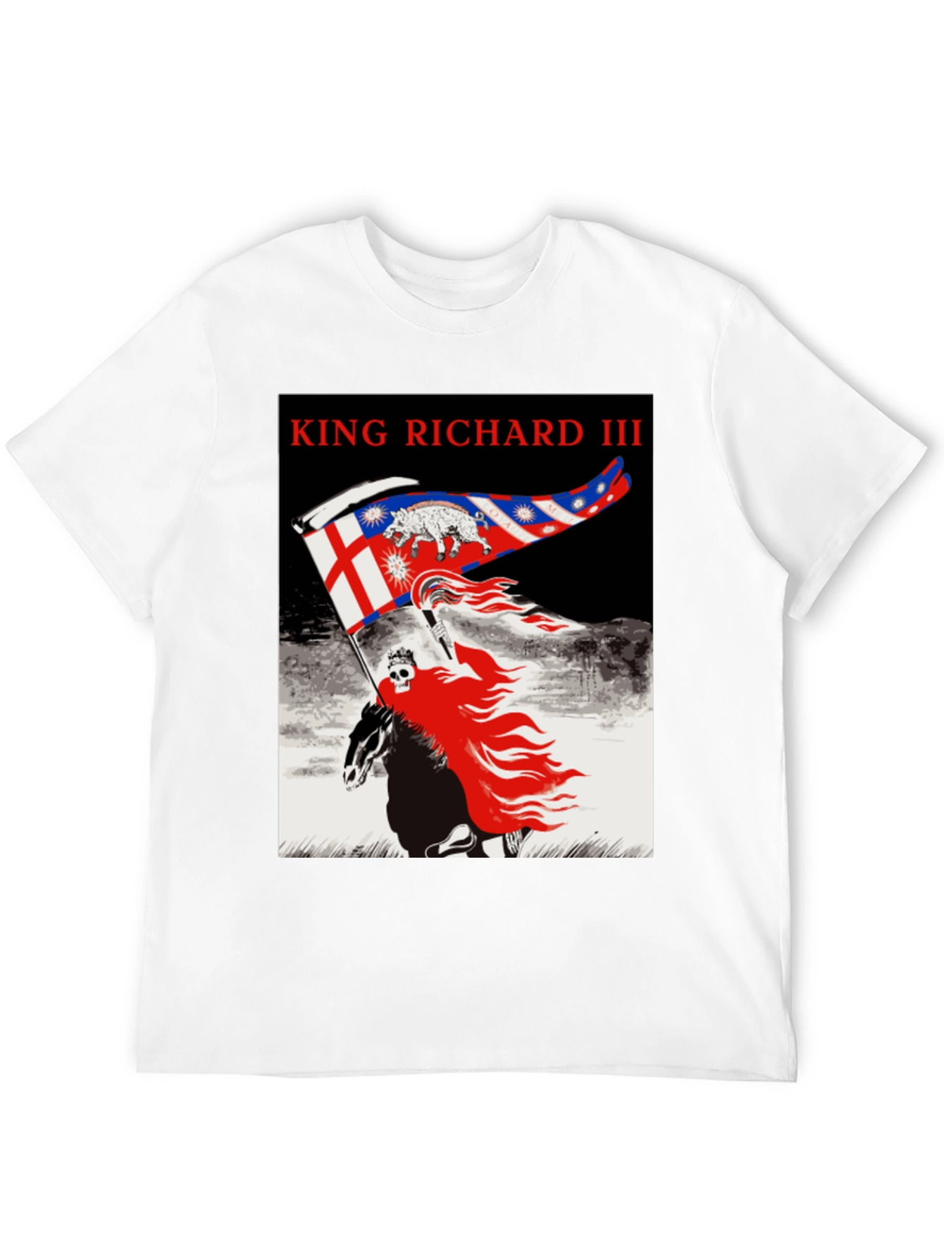 King Richard III Graphic Tee - Black Cotton T-Shirt