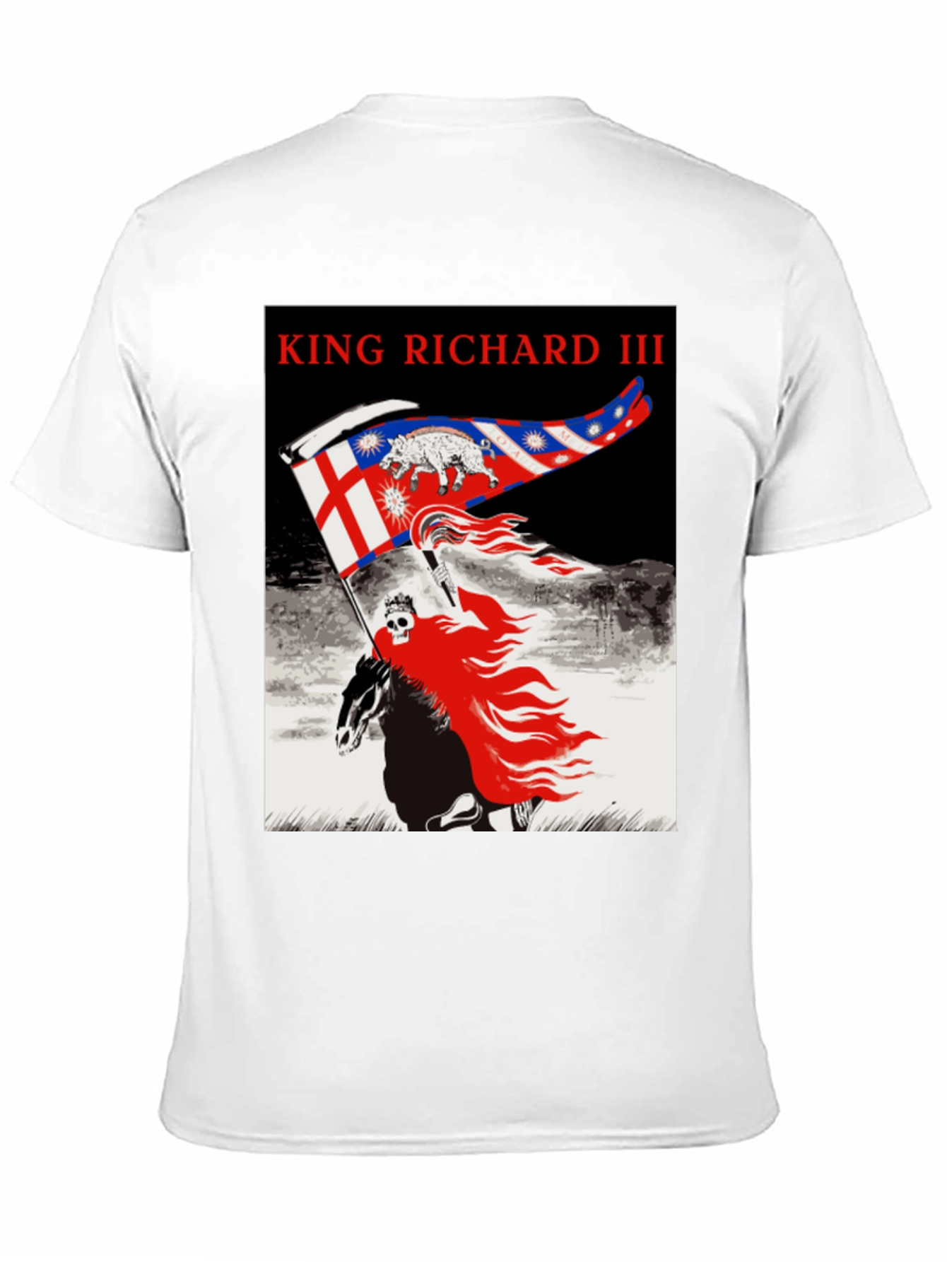 King Richard III Graphic Tee - Black Cotton T-Shirt