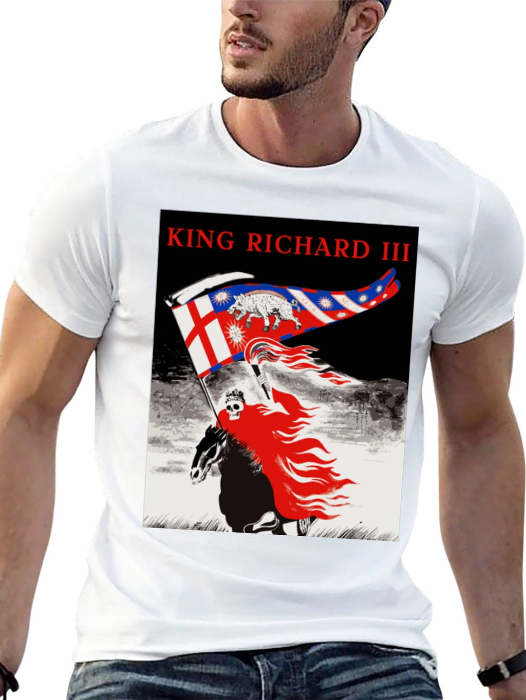 King Richard III Graphic Tee - Black Cotton T-Shirt