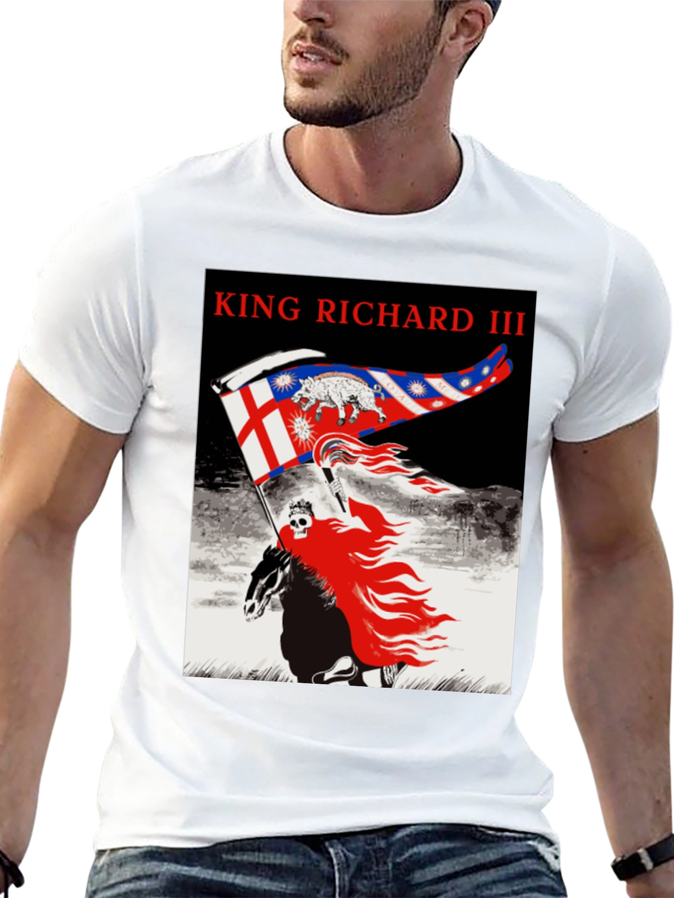 King Richard III Graphic Tee - Black Cotton T-Shirt