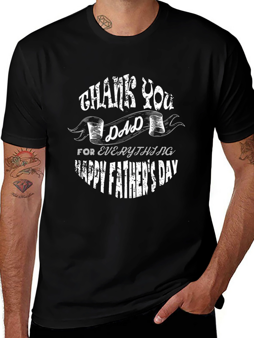Thank You Dad T-Shirt Fathers Day Gift